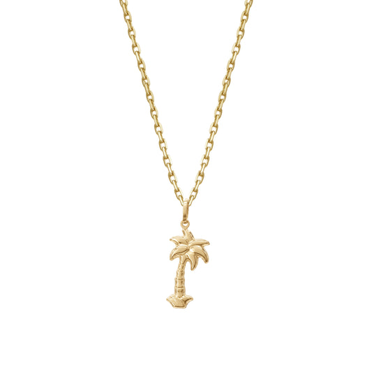 Palm Tree Pendant | 18k Yellow Gold
