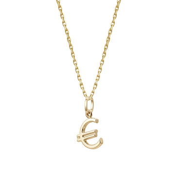 Euro Pendant | 18k Yellow Gold