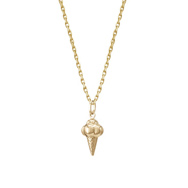 Ice Cream Pendant | 18k Yellow Gold