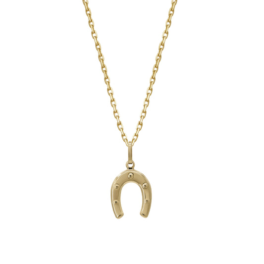 Horseshoe Pendant | 18k Yellow Gold