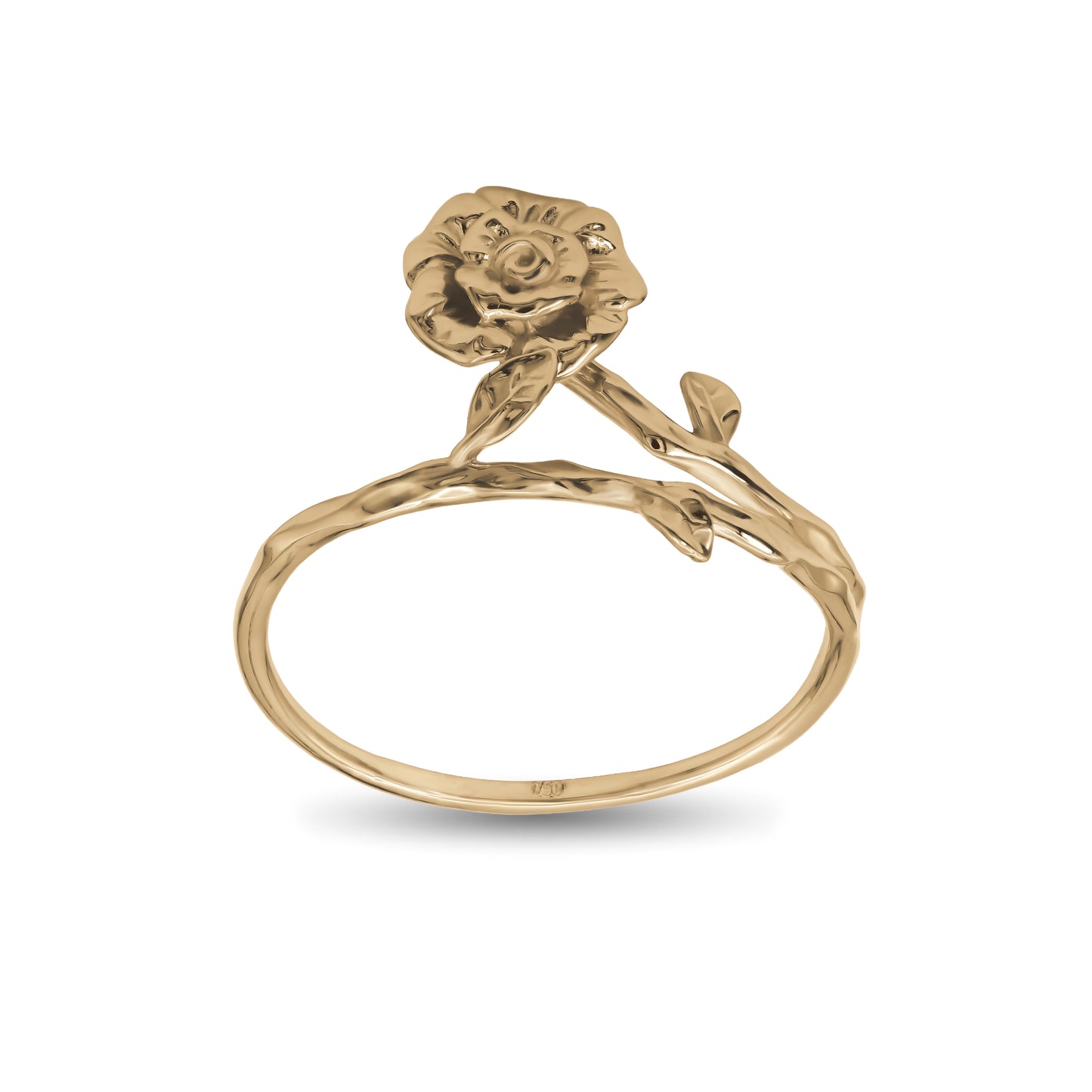 Rose Vine Ring | 18k Yellow Gold
