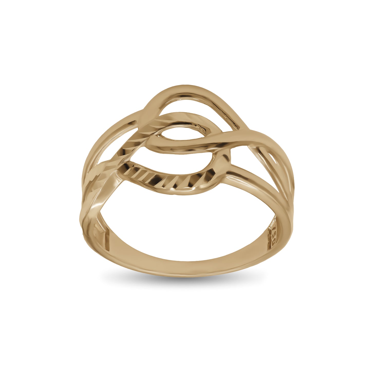 Interwoven Swirl Ring | 18k Yellow Gold