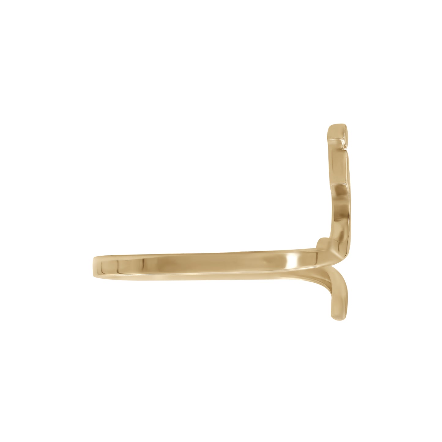 Letter Zay Ring | 18k Yellow Gold