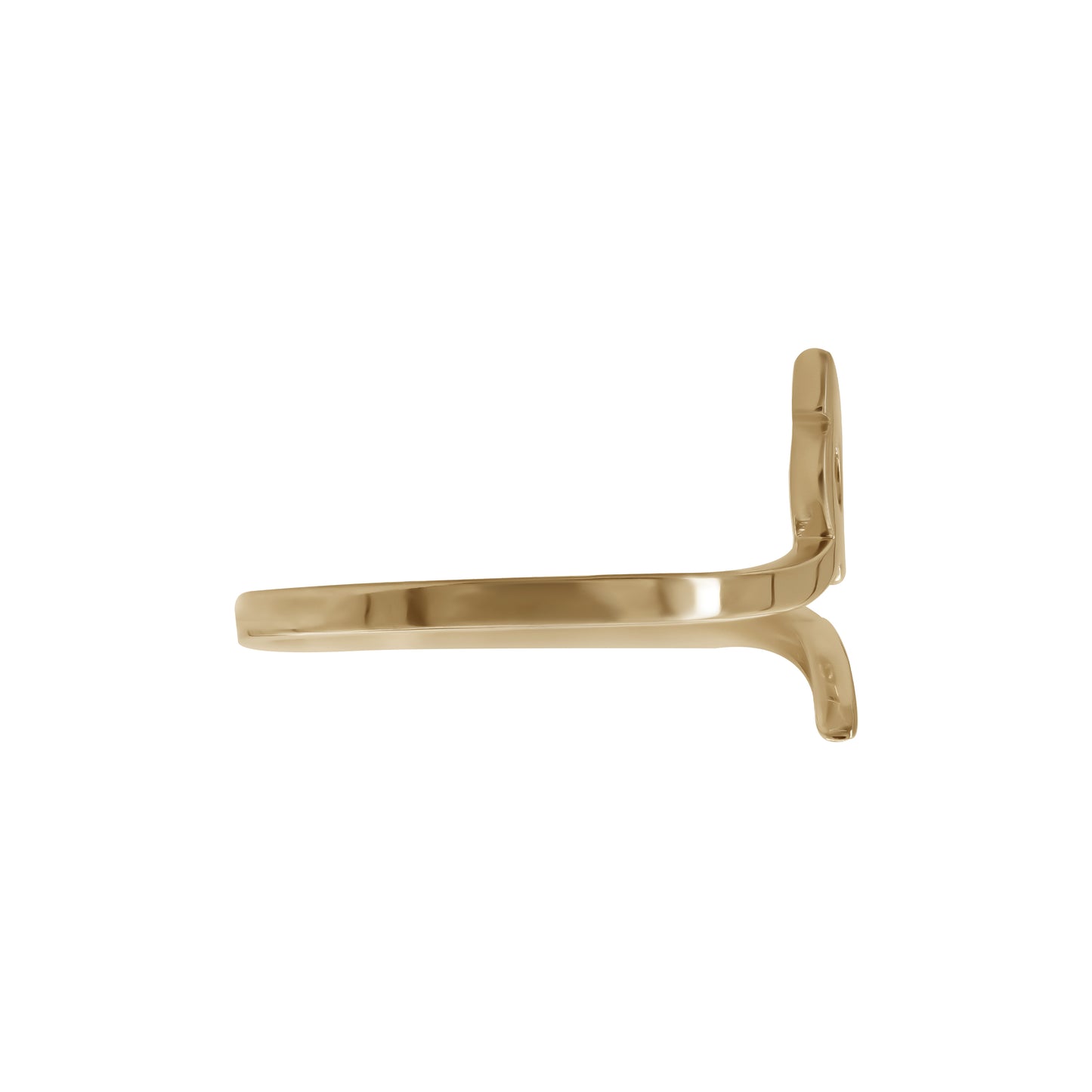 Letter Hah Ring | 18k Yellow Gold