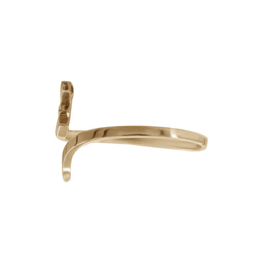 Letter Jeem Ring | 18k Yellow Gold
