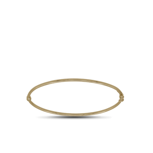 Classic Slim Gold Bangle – 18K Yellow Gold from Jamal Al Muhra