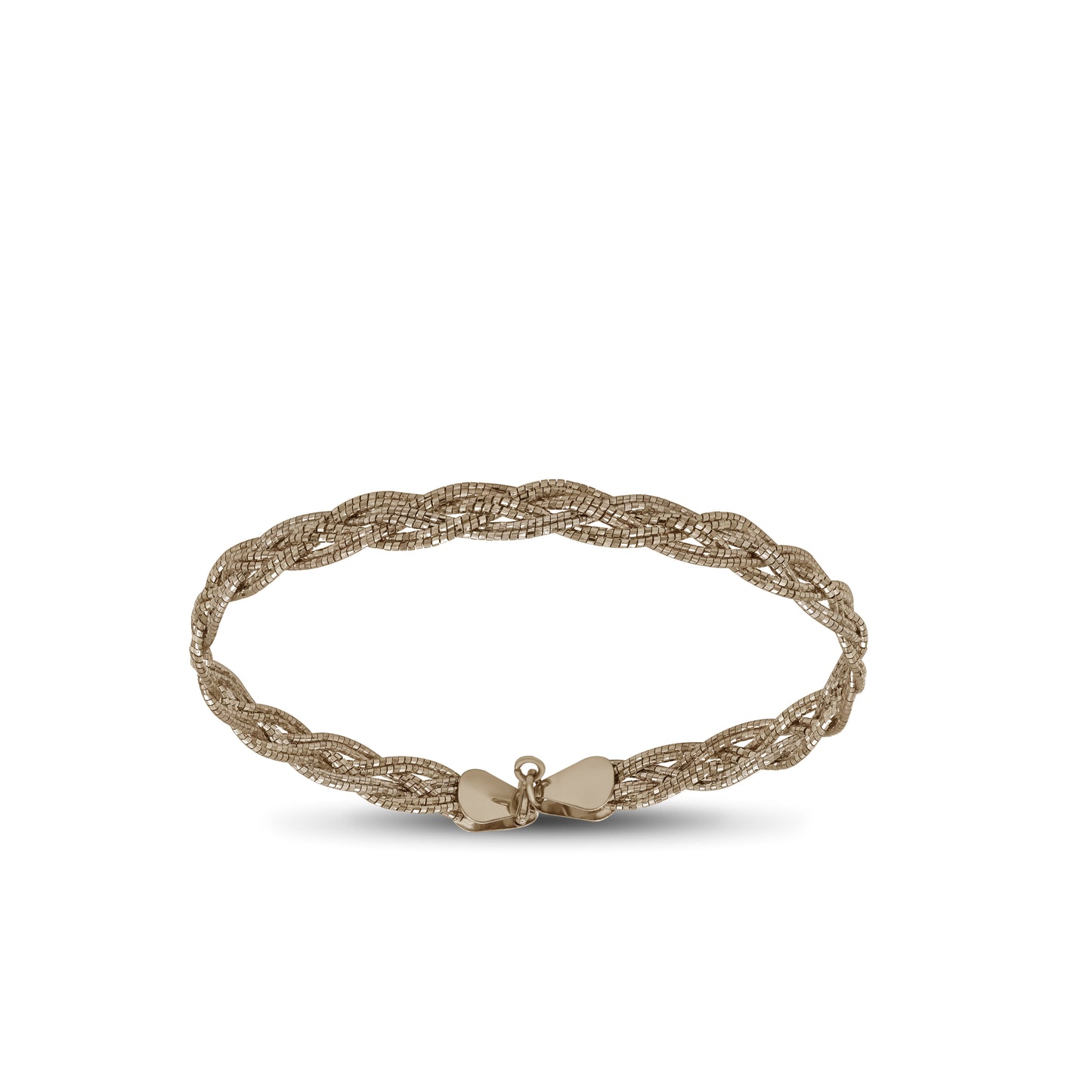 Braided Mesh Bangle – 18k Yellow Gold | Jamal Al Muhra
