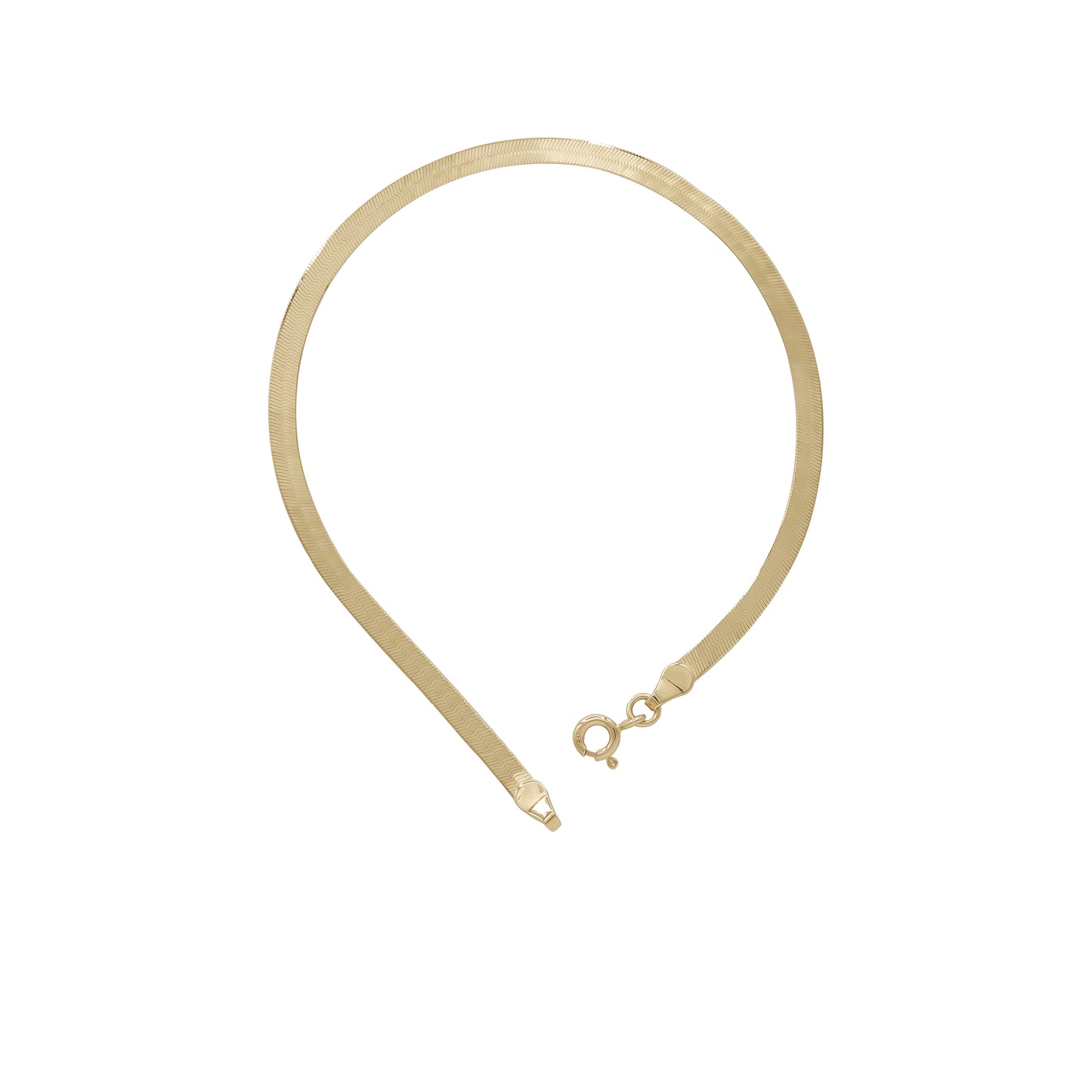 Classic Herringbone Bracelet – 18k Yellow Gold | Jamal Al Muhra