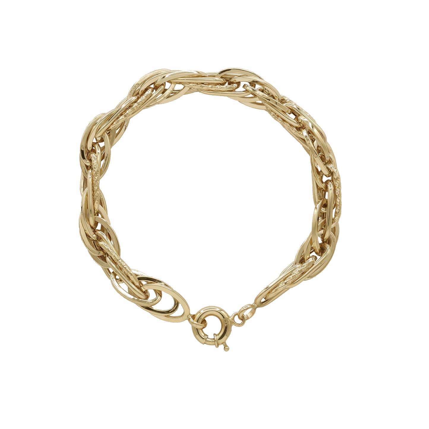 Rope Link Bracelet 18k Yellow Gold | Jamal Al Muhra