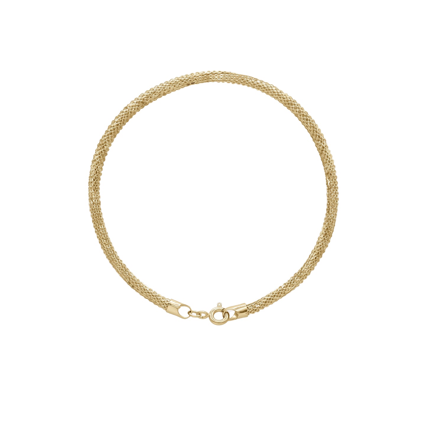 18k Yellow Gold Mesh Chain Bracelet | Jamal Al Muhra