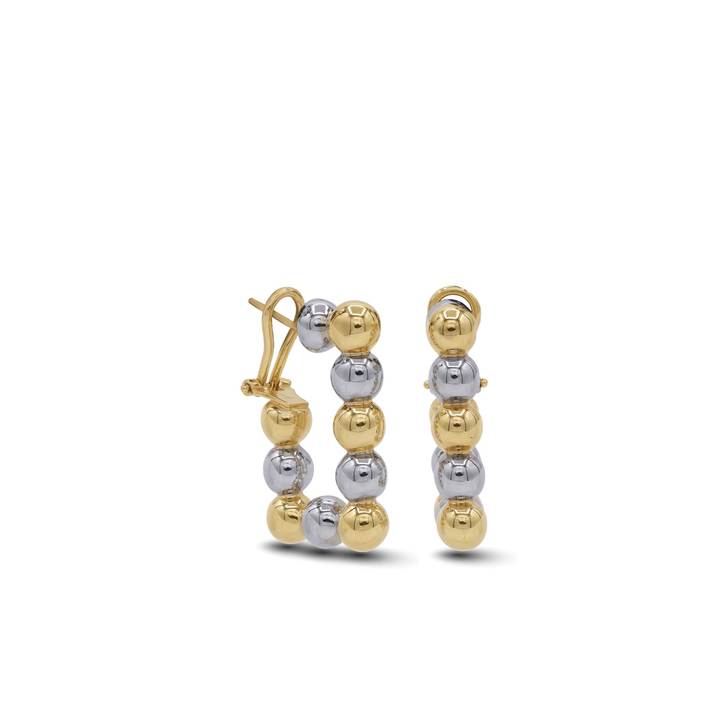 18k Gold Open Teardrop Drop Earrings | Elegant Classic Design | Jamal Al Muhra