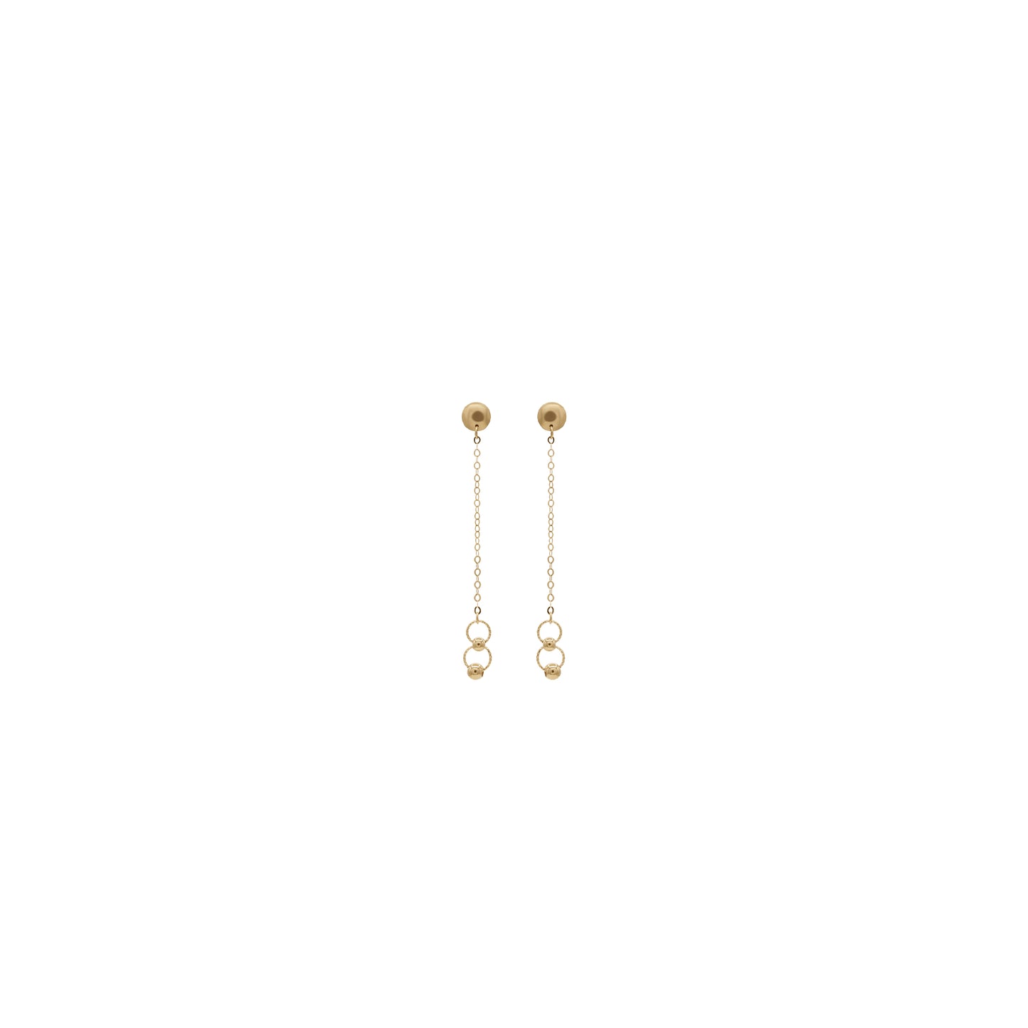 Classic Beaded Chain Set | 18k Yellow Gold