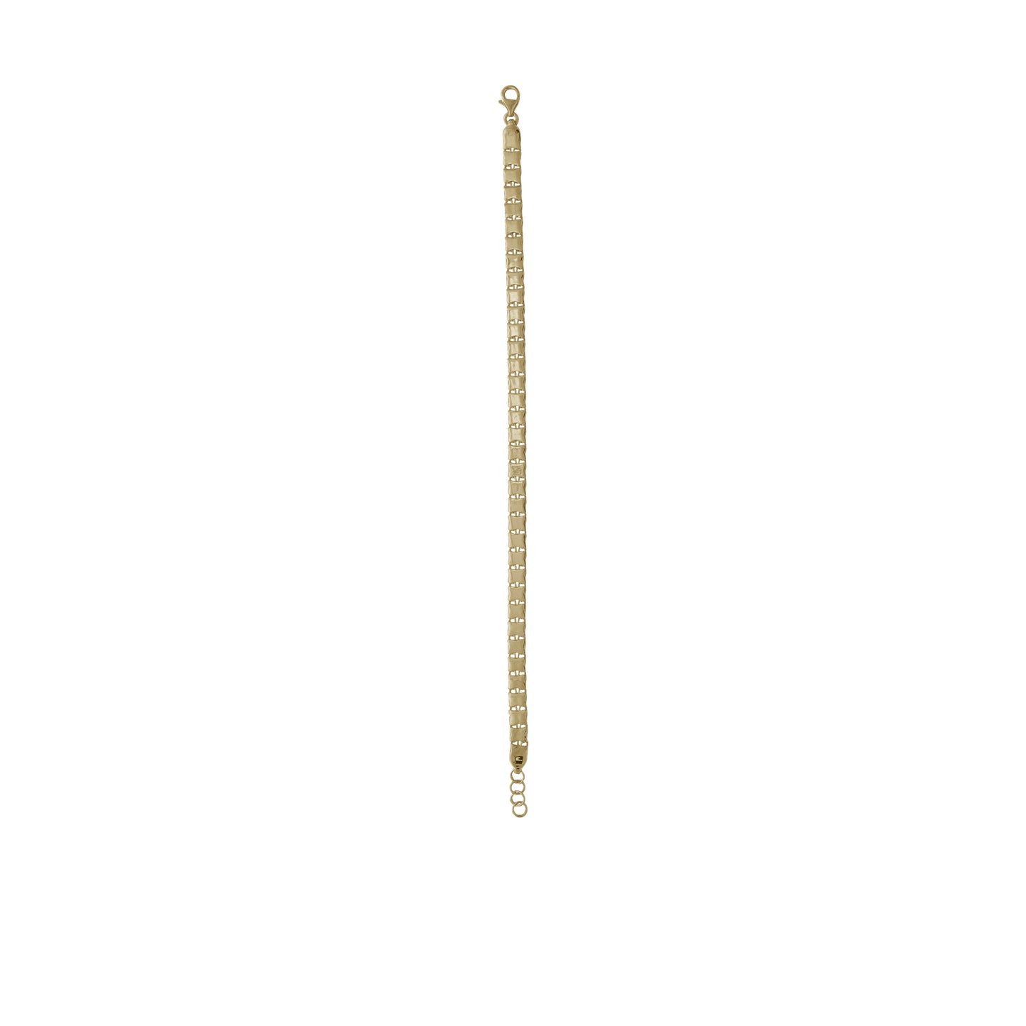 Box Link Chain Bracelet – Adjustable 18k Yellow Gold | Jamal Al Muhra