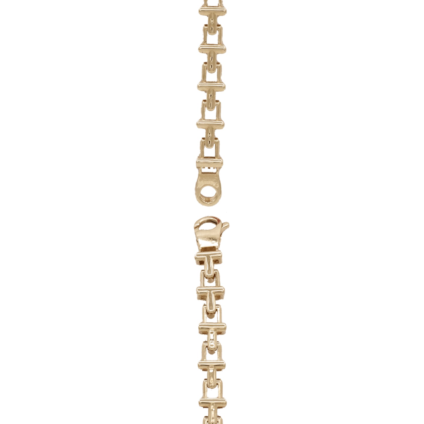 Geometric Ladder-Link Bracelet – 18k Yellow Gold | Jamal Al Muhra