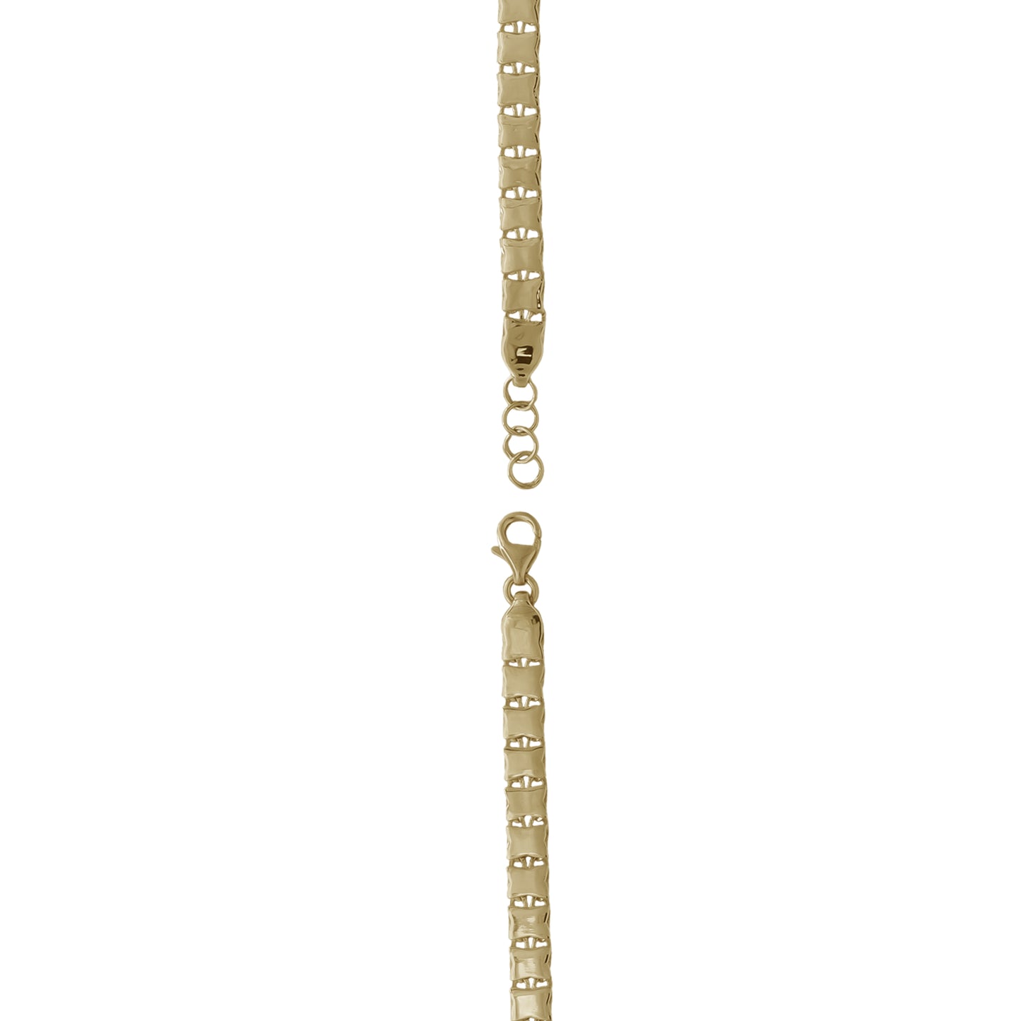 Box Link Chain Bracelet – Adjustable 18k Yellow Gold | Jamal Al Muhra