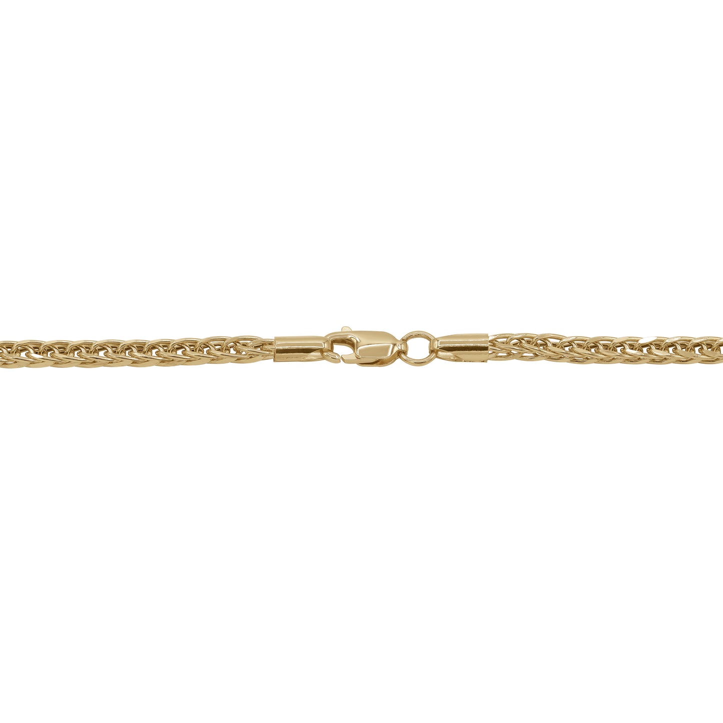 18k Gold Wheat Chain Necklace | Smooth Flexible Design | Jamal Al Muhra