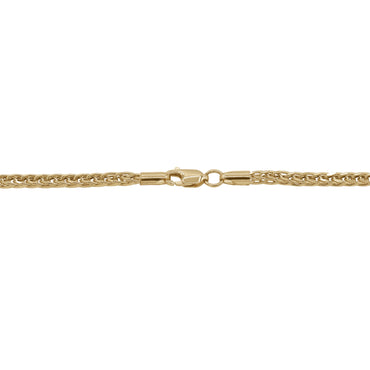 18k Gold Wheat Chain | Smooth Flexible Design | Jamal Al Muhra