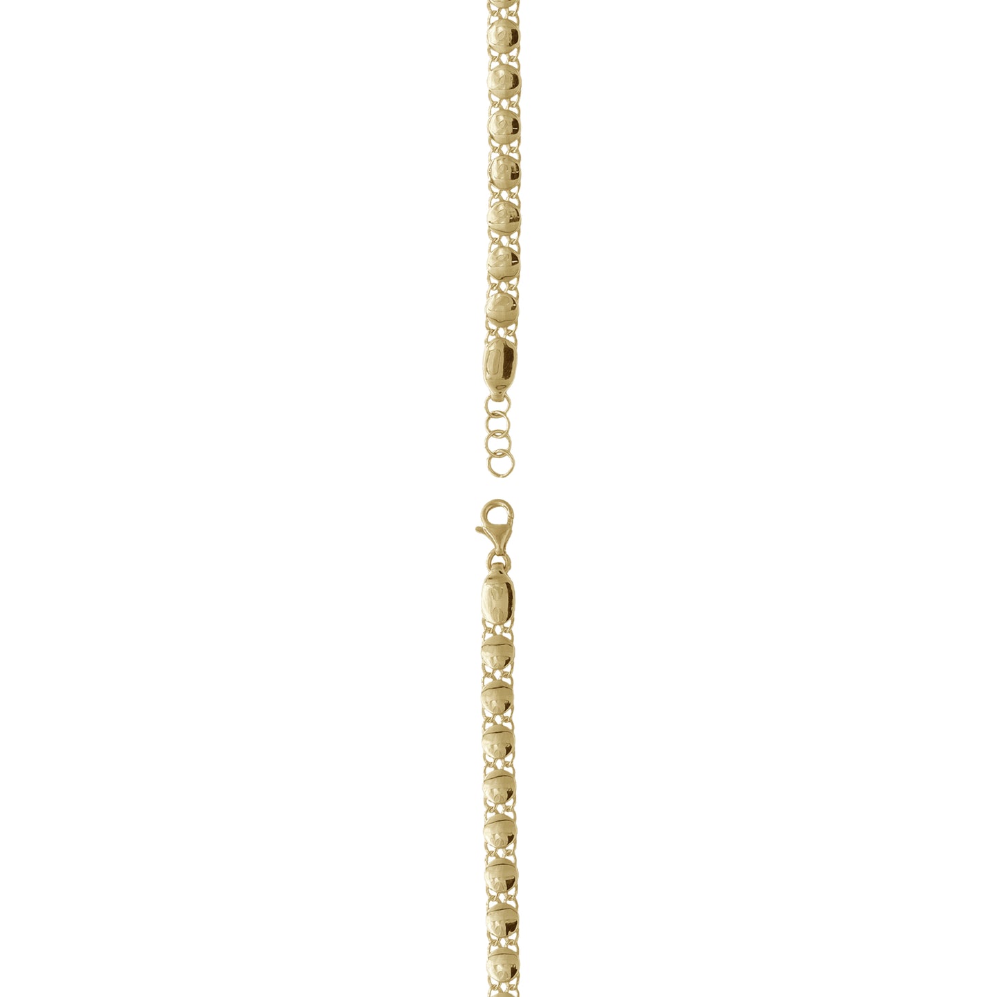 Oval Link Chain Bracelet – Adjustable 18k Yellow Gold | Jamal Al Muhra