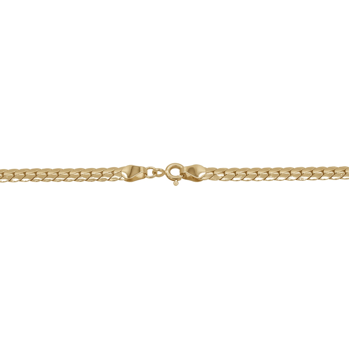 18k Gold Flat Link Chain 5.6g | Elegant Everyday Necklace | Jamal Al Muhra