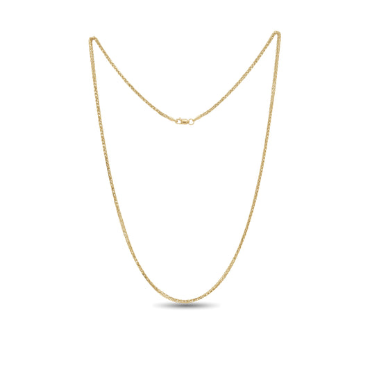18k Gold Wheat Chain | Smooth Flexible Design | Jamal Al Muhra
