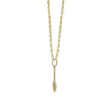 18k Yellow Gold Tennis Racquet Pendant | Jamal Al Muhra