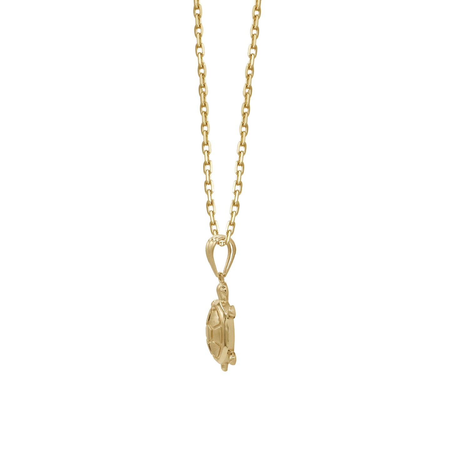 18k Yellow Gold Turtle Pendant Necklace | Jamal Al Muhra