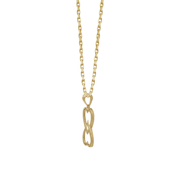 18k Gold Double Heart Infinity Pendant | Symbol of Endless Love | Jamal Al Muhra