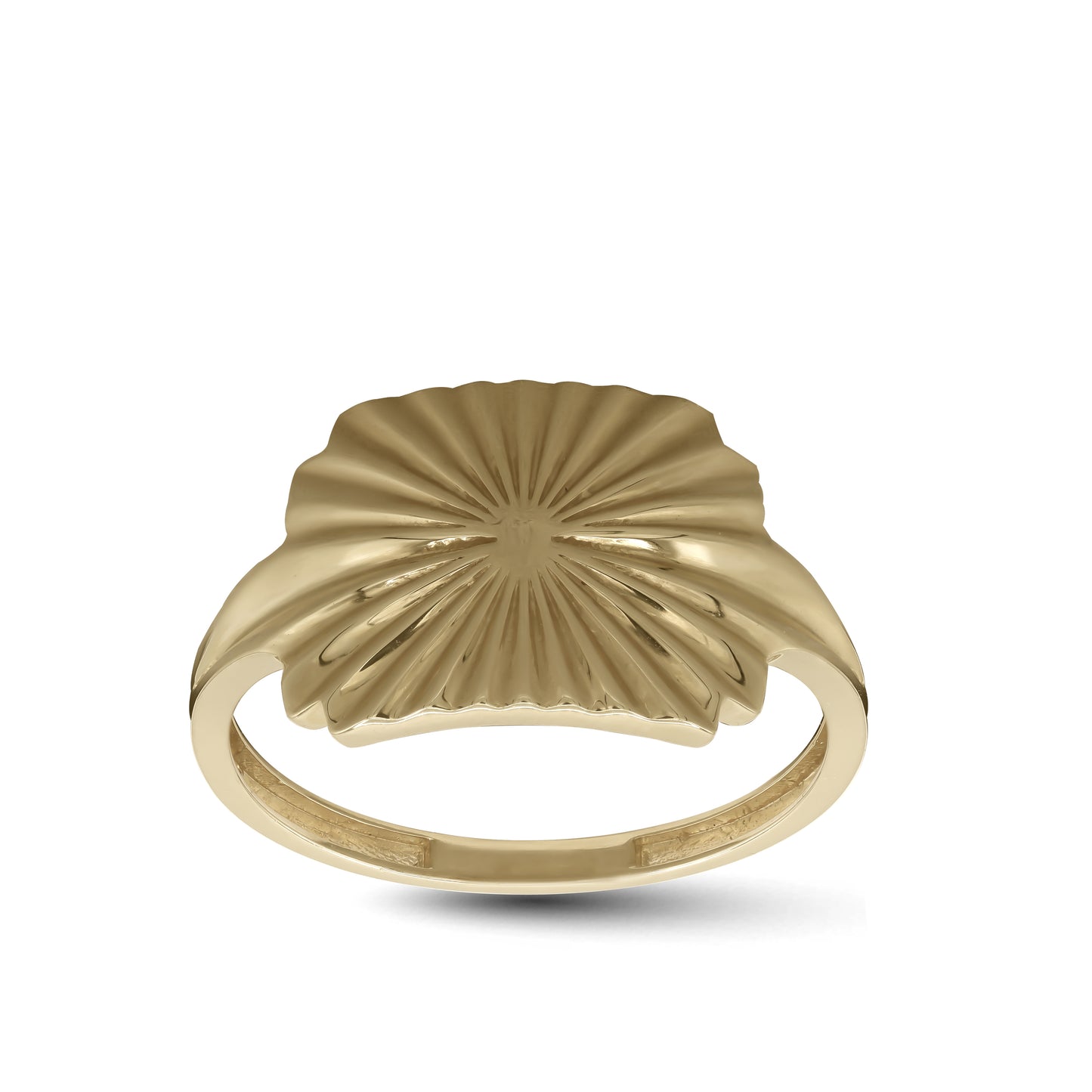 18k Yellow Gold Fan-Shaped Statement Ring | Jamal Al Muhra