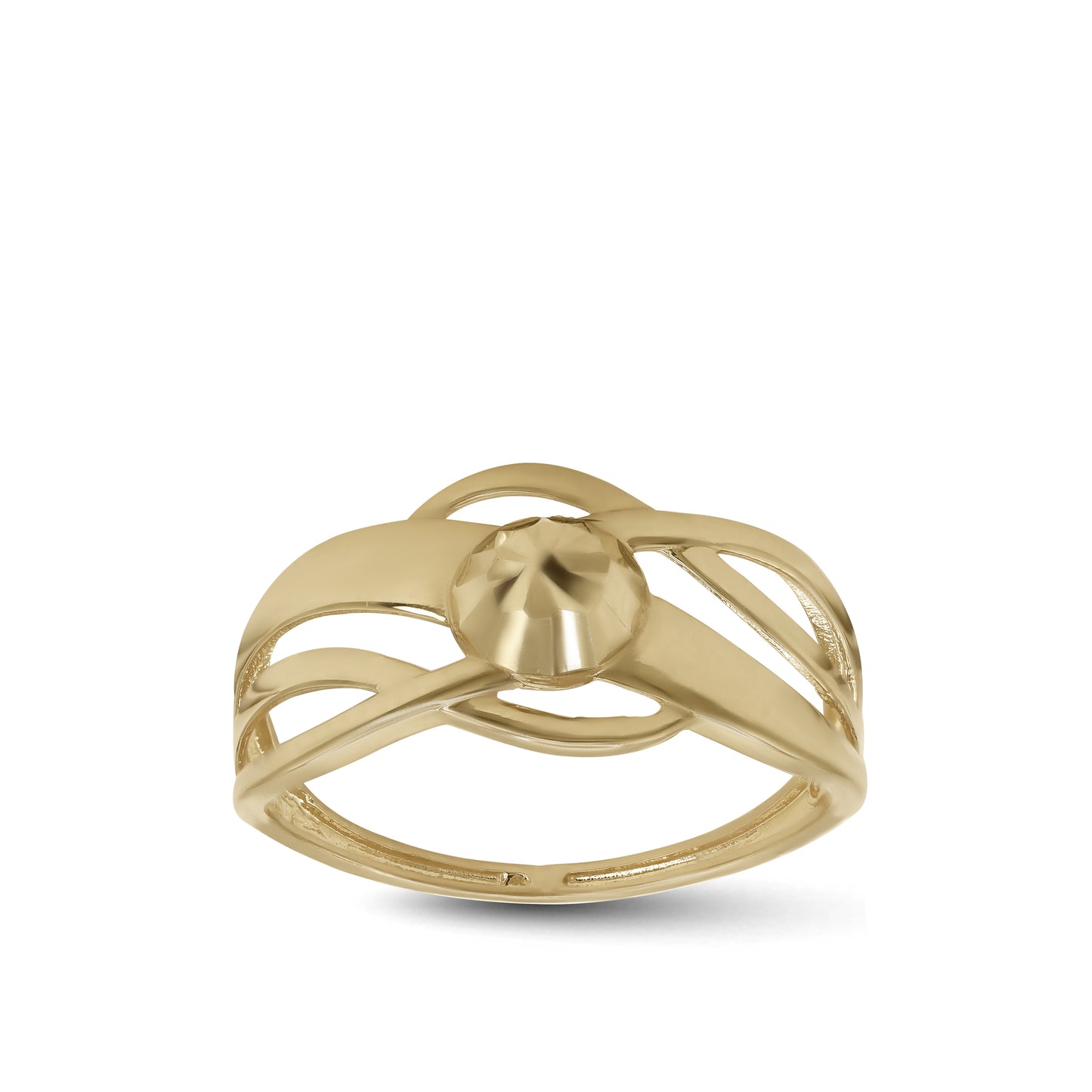 Round Center Statement Ring | 18k Yellow Gold