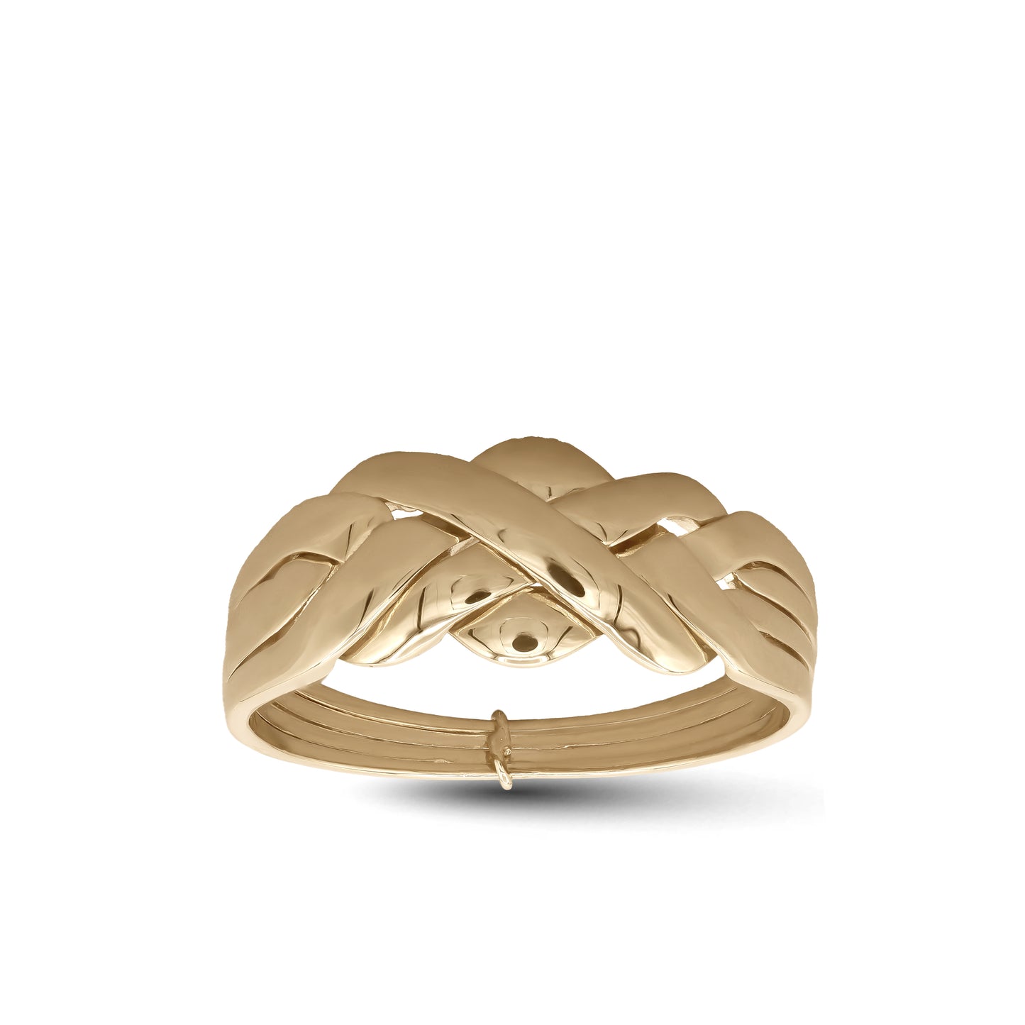 18k Yellow Gold Woven Ring | Jamal Al Muhra
