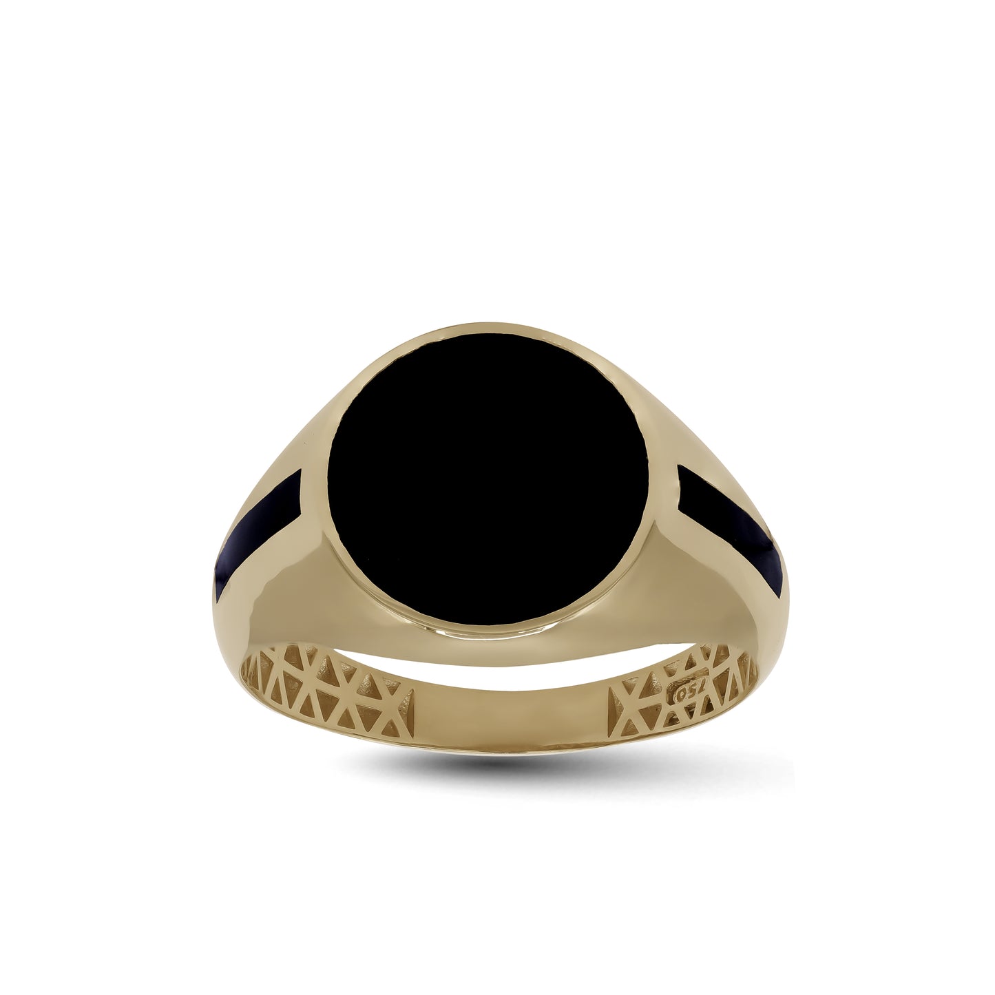 18k Yellow Gold Black Onyx Signet Ring | Jamal Al Muhra