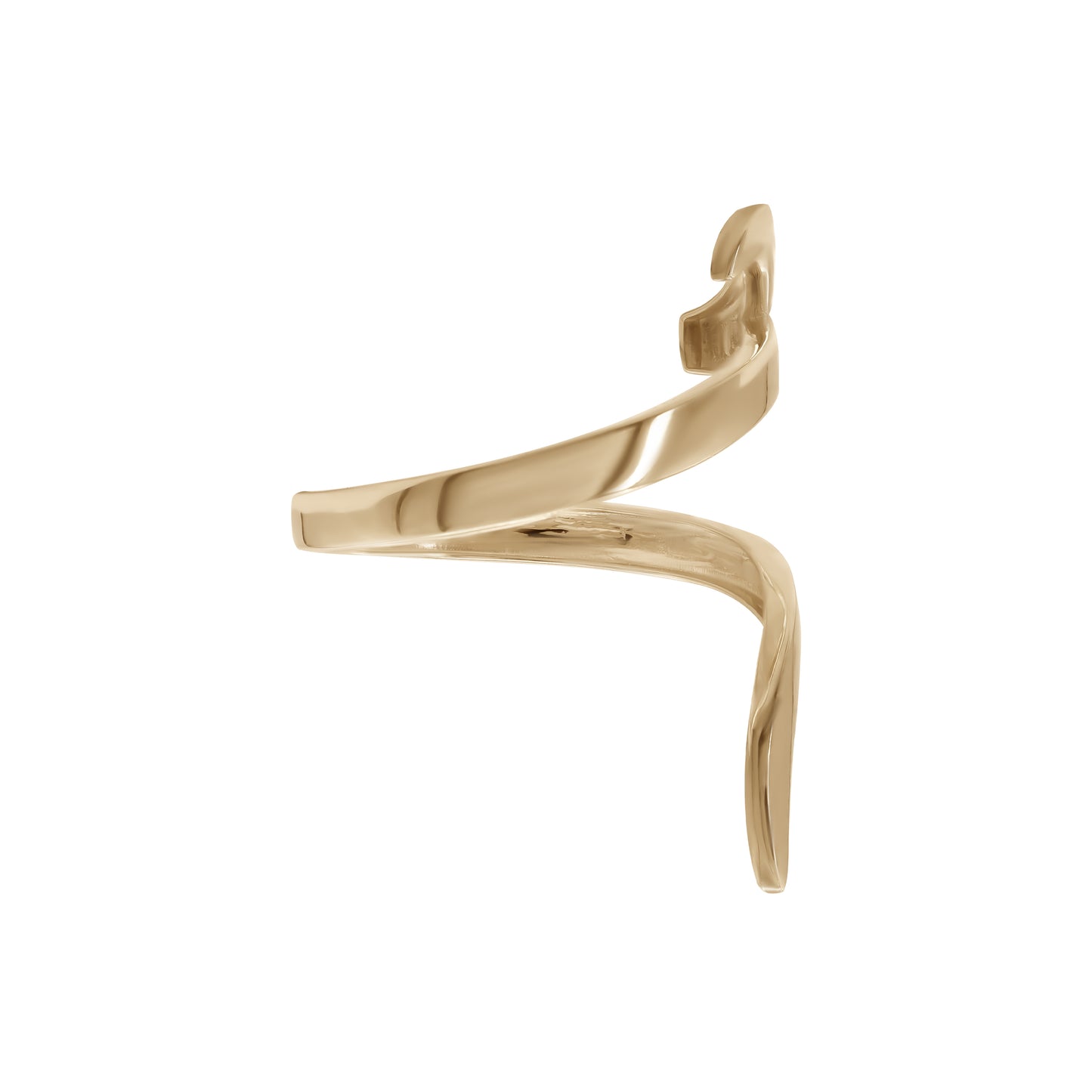 Letter Haa Ring | 18k Yellow Gold