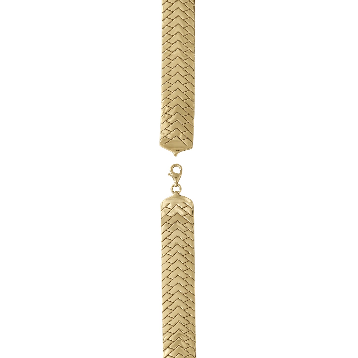 18k Yellow Gold Wide Chevron Bracelet | Jamal Al Muhra