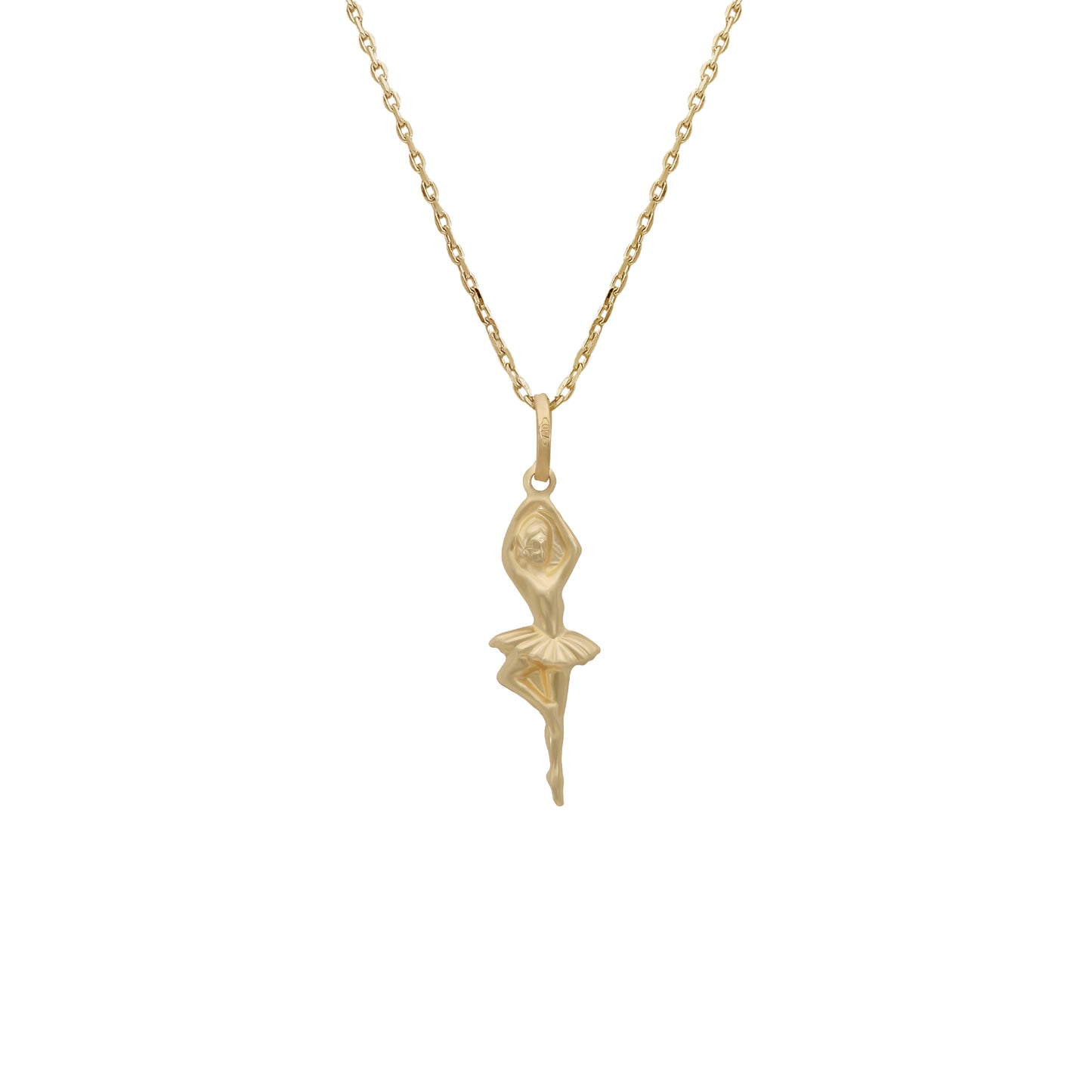 Dancing Lady Pendant - 18k Yellow Gold from Jamal Al Muhra