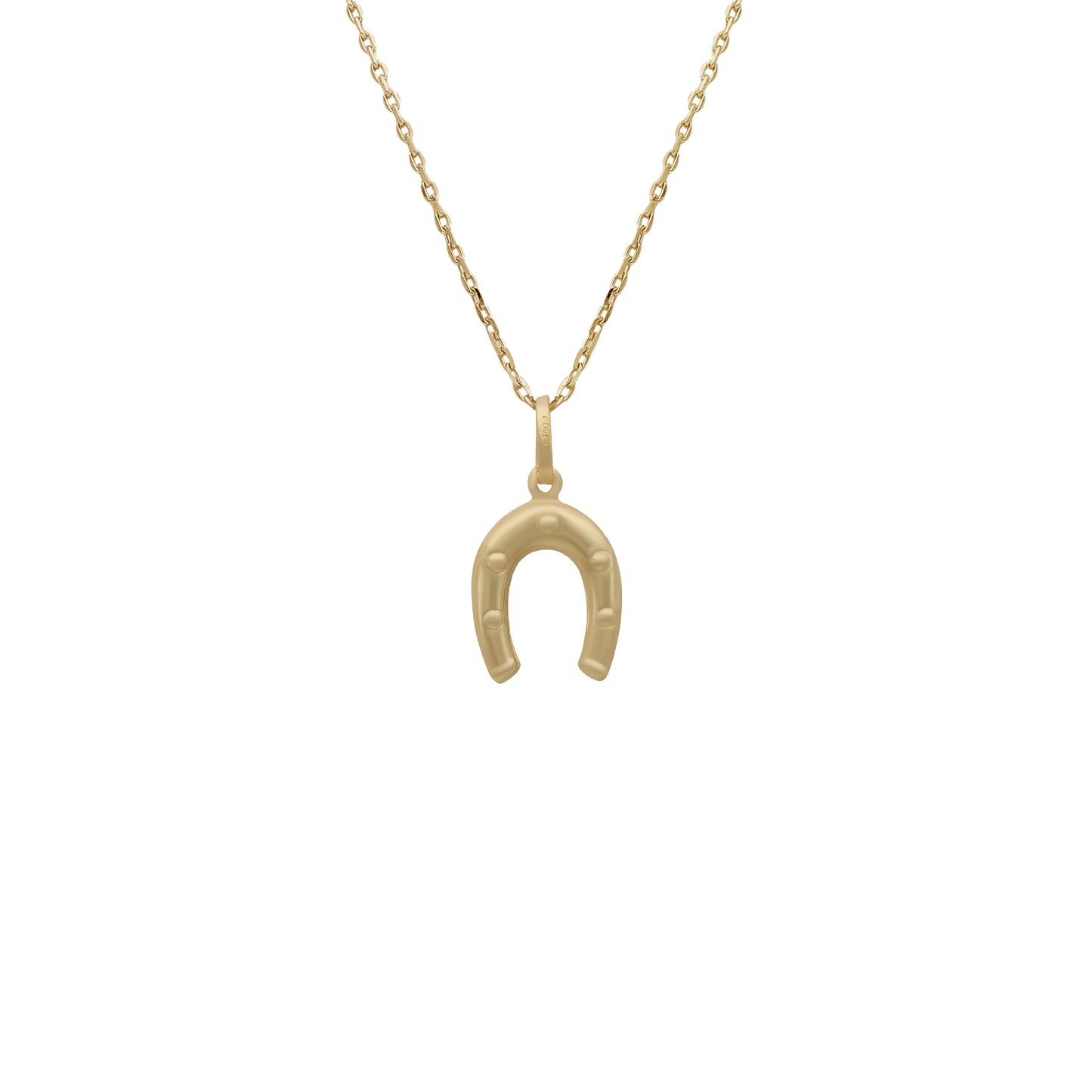 Horseshoe Pendant - 18k Yellow Gold from Jamal Al Muhra