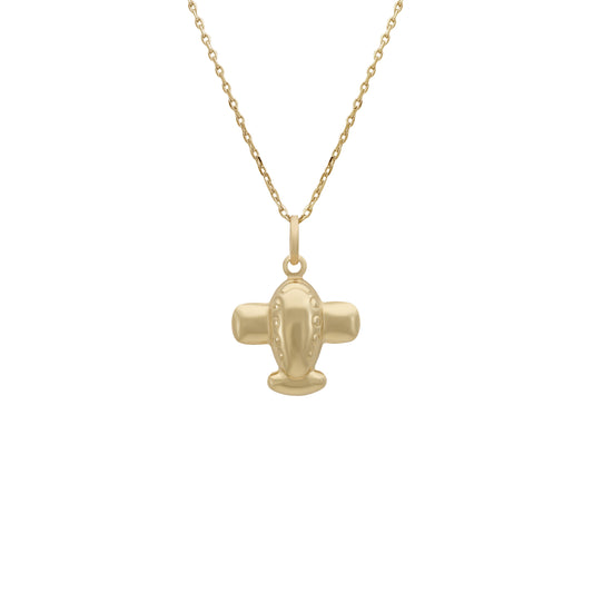 Plane Pendant - 18k Yellow Gold from Jamal Al Muhra
