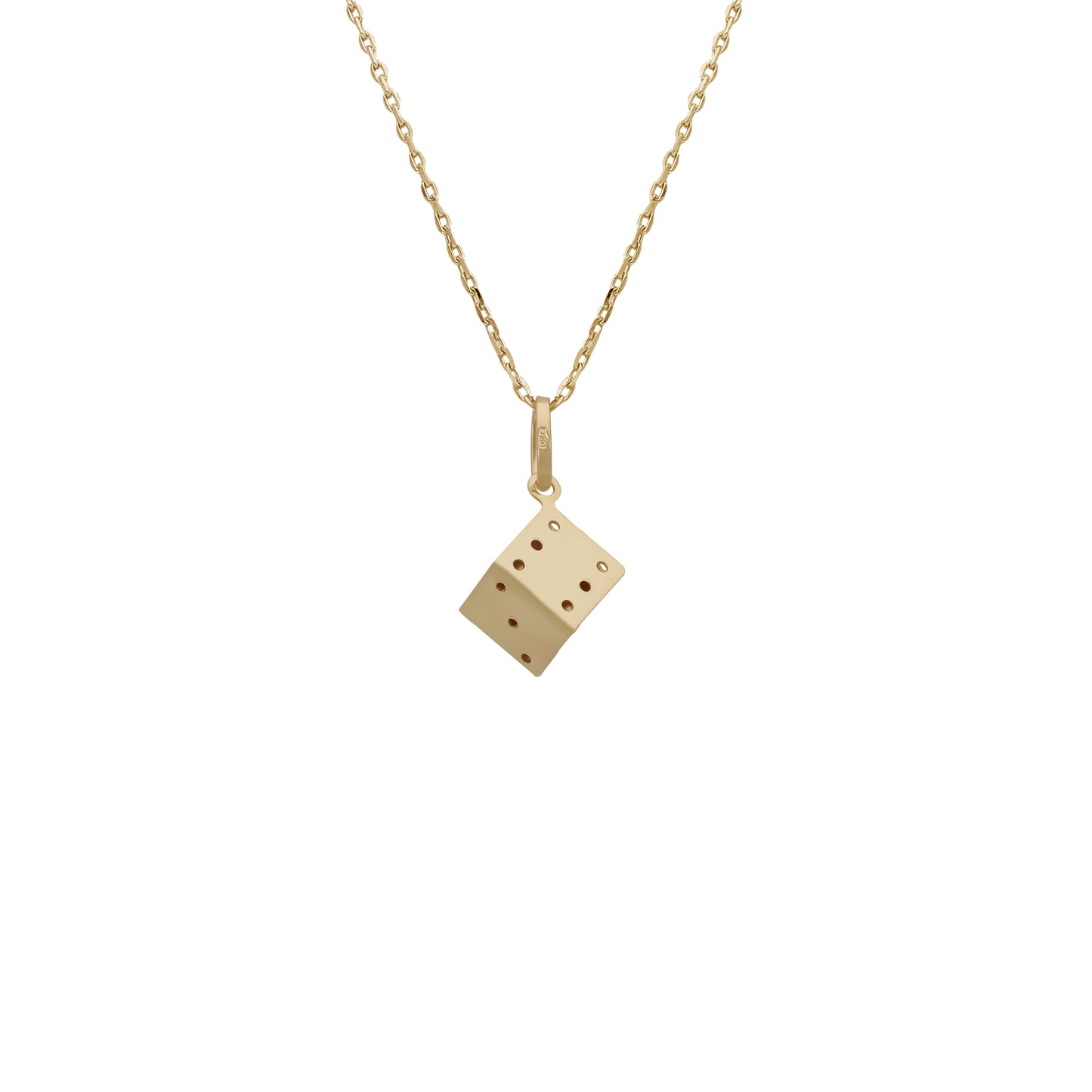 Dice Pendant - 18k Yellow Gold from Jamal Al Muhra