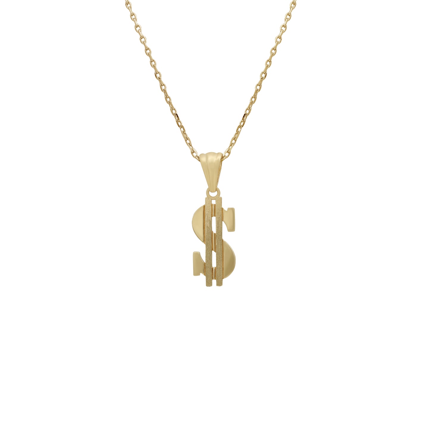 Dollar Pendant - 18k Yellow Gold from Jamal Al Muhra
