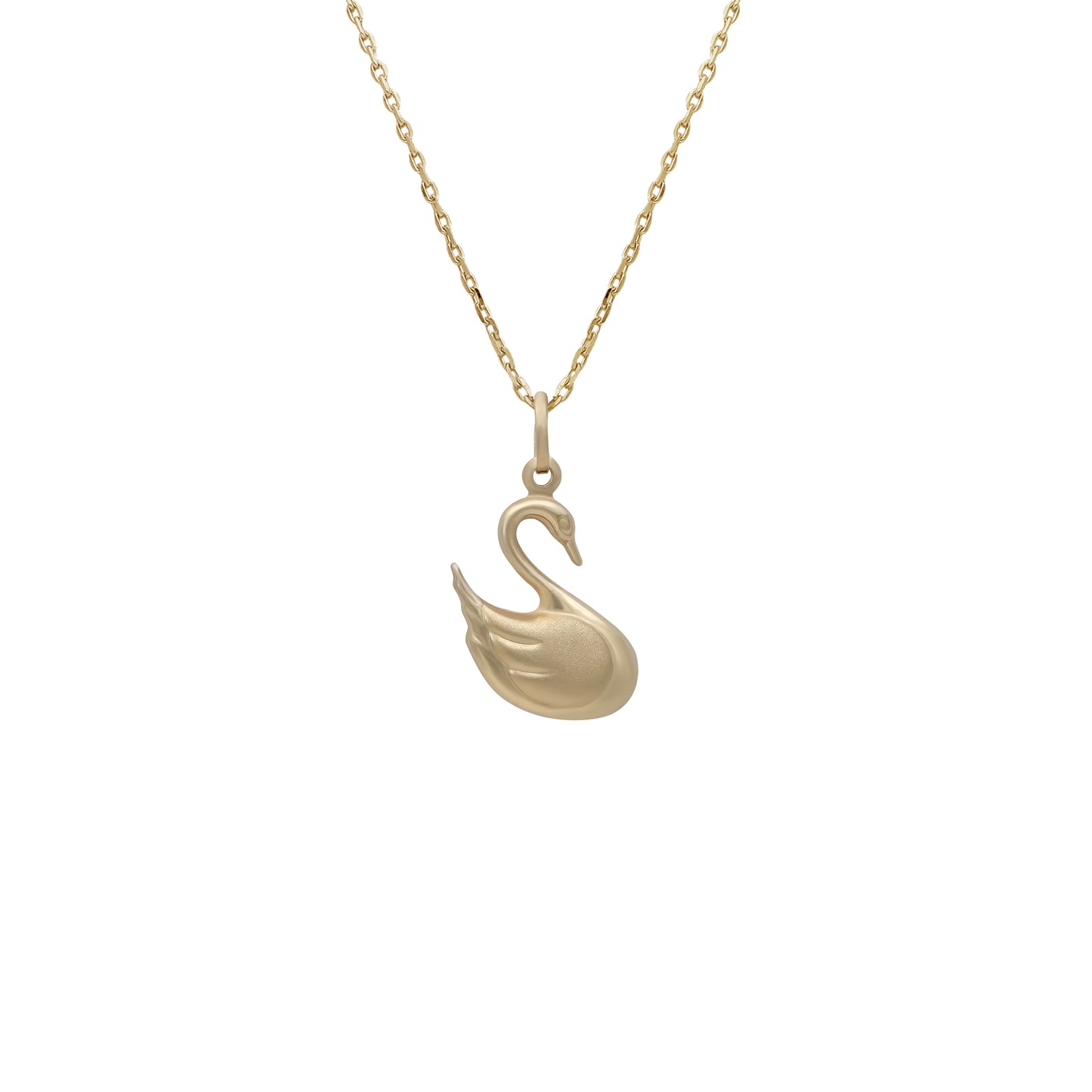 Swan Pendant - 18k Yellow Gold from Jamal Al Muhra