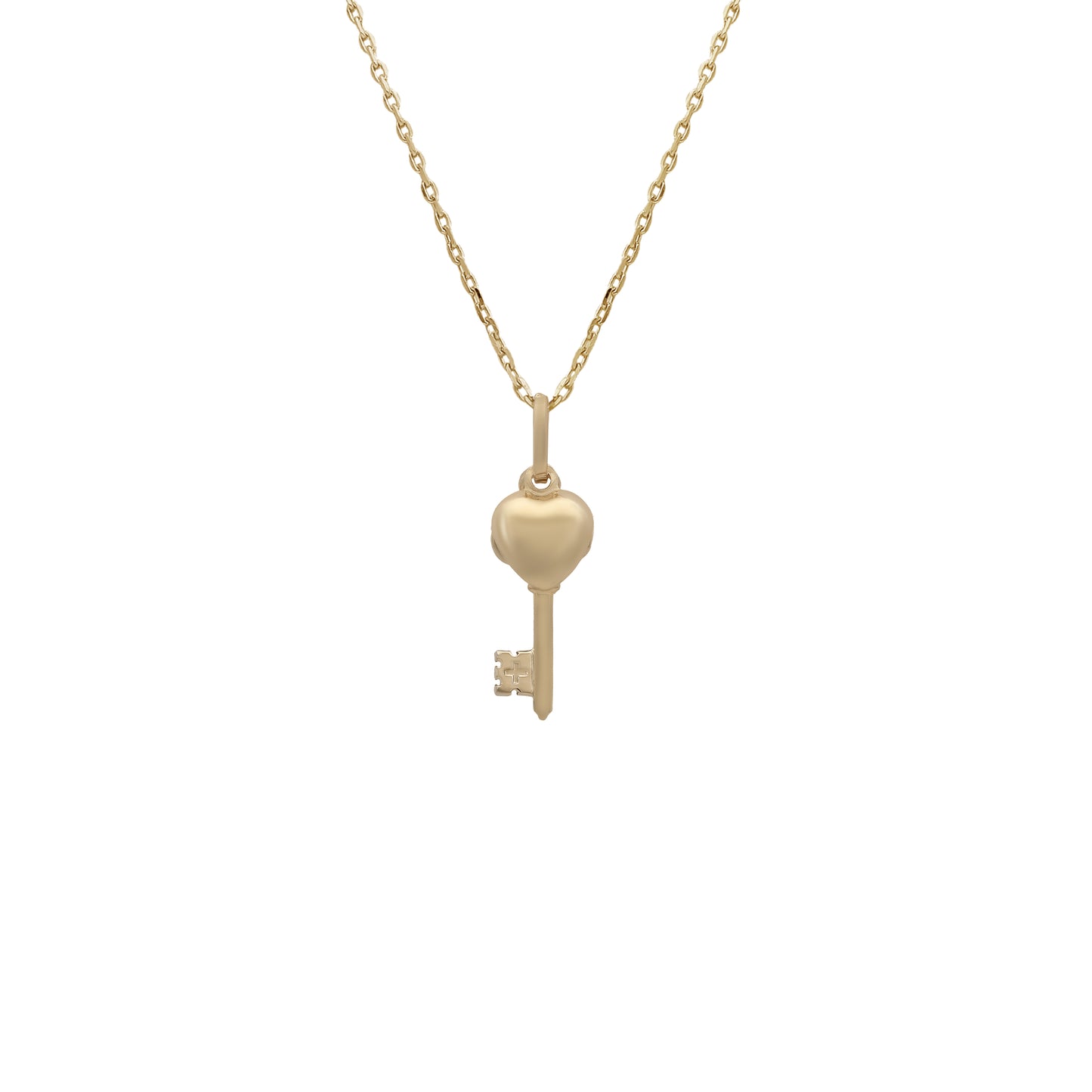 Hear and Link Key Pendant - 18k Yellow Gold from Jamal Al Muhra