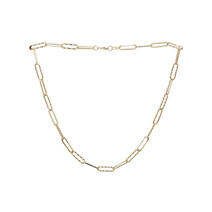 Paperclip Chain | 18k Yellow Gold