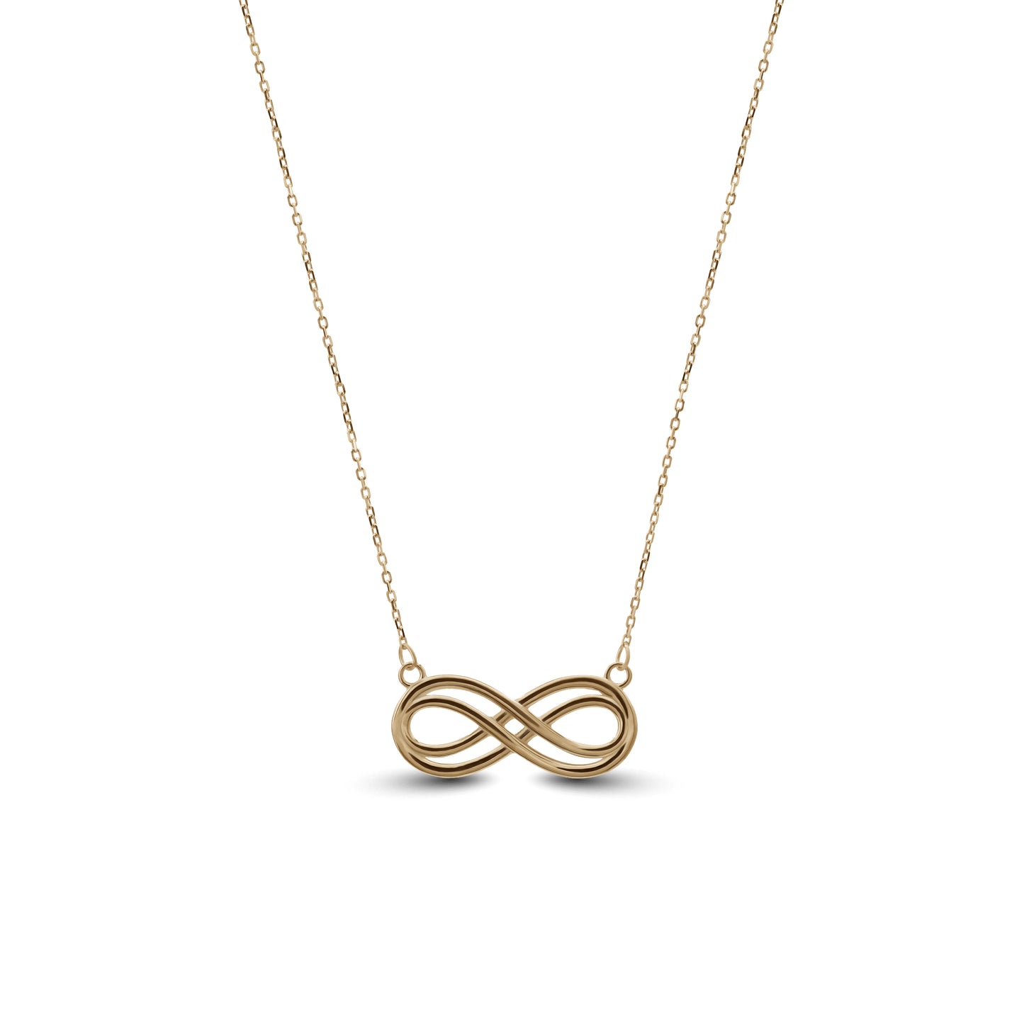 Double Infinity Necklace | 18k Yellow Gold