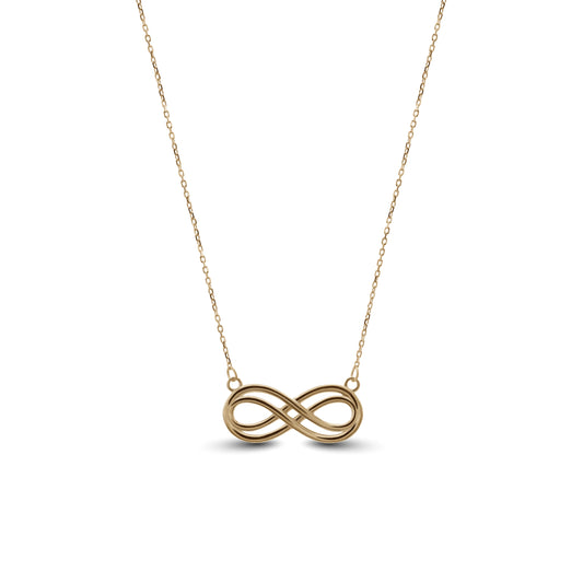 Double Infinity Necklace | 18k Yellow Gold