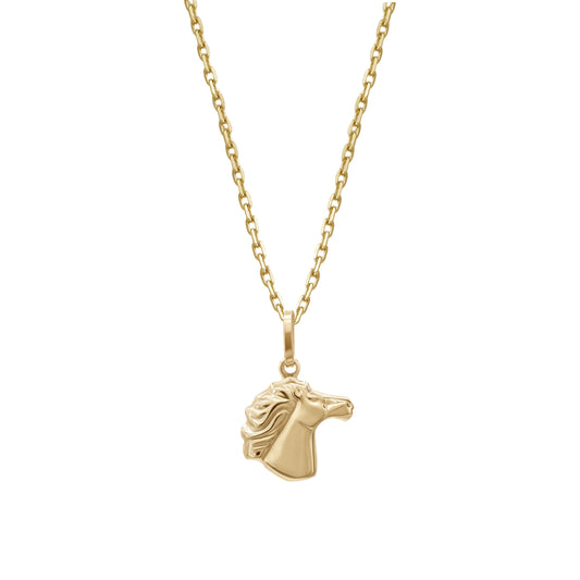 Horse Pendant | 18k Yellow Gold