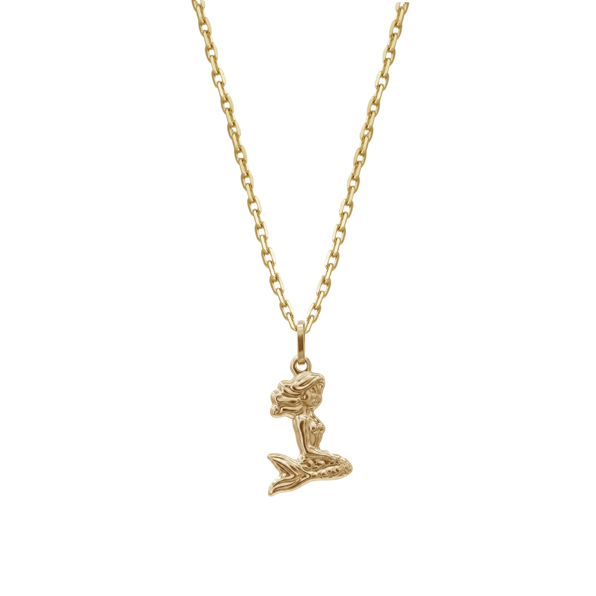 Mermaid Pendant | 18k Yellow Gold