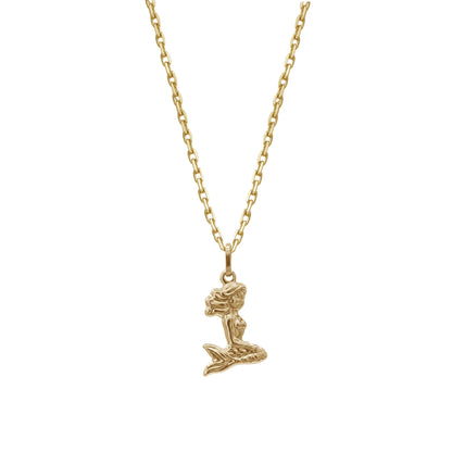 Mermaid Pendant | 18k Yellow Gold
