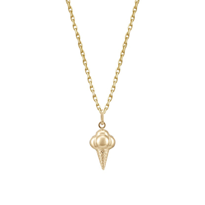 Ice Cream Pendant | 18k Yellow Gold
