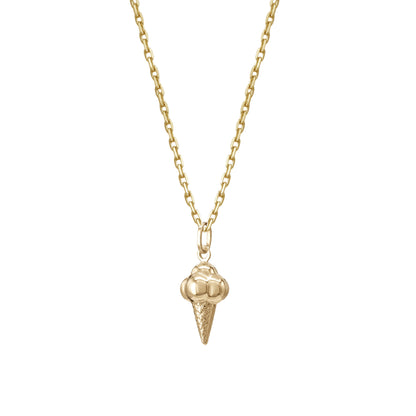 Ice Cream Pendant | 18k Yellow Gold