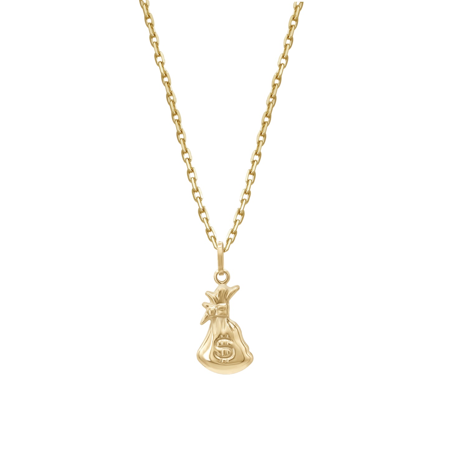 Money Bag Pendant | 18k Yellow Gold