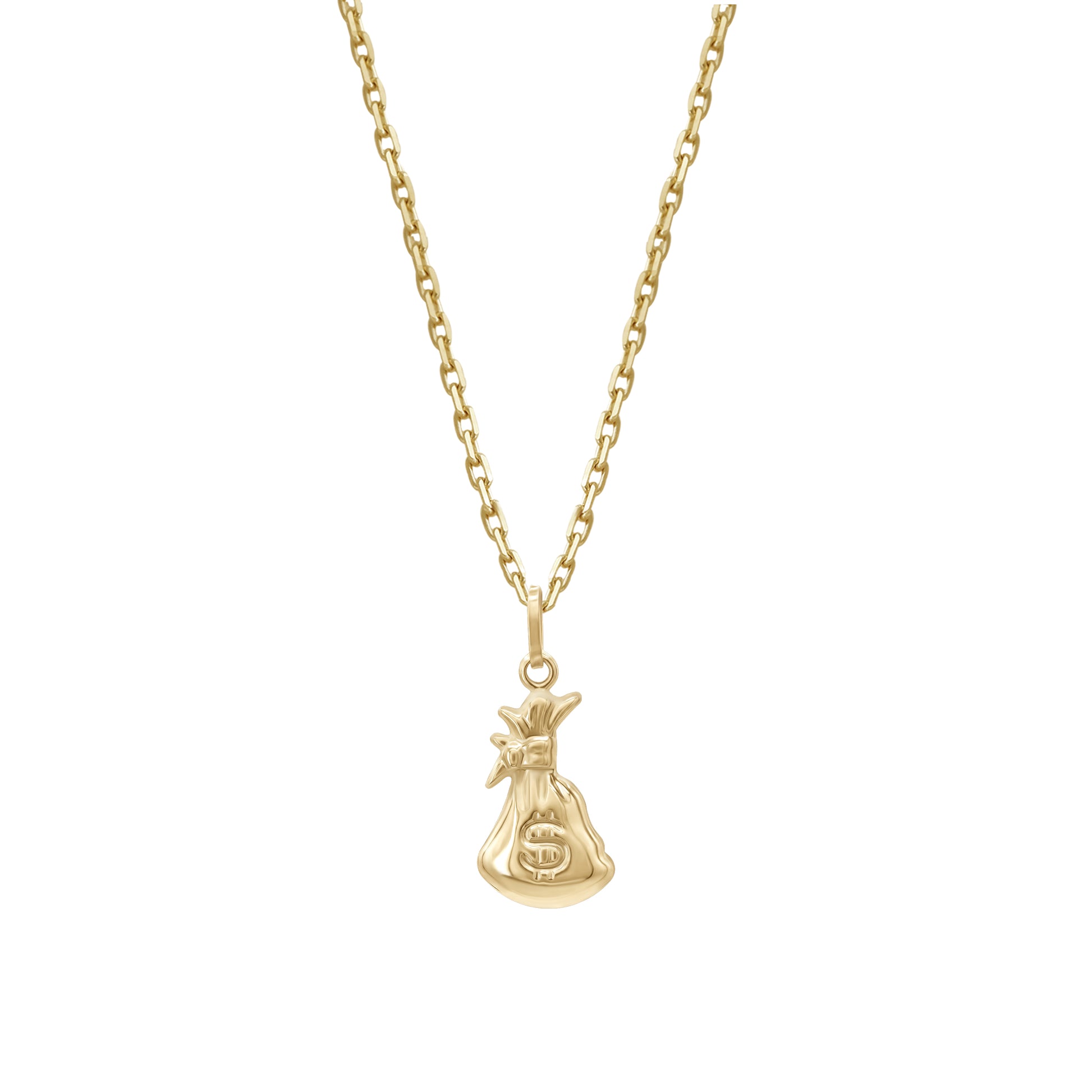 Money Bag Pendant | 18k Yellow Gold